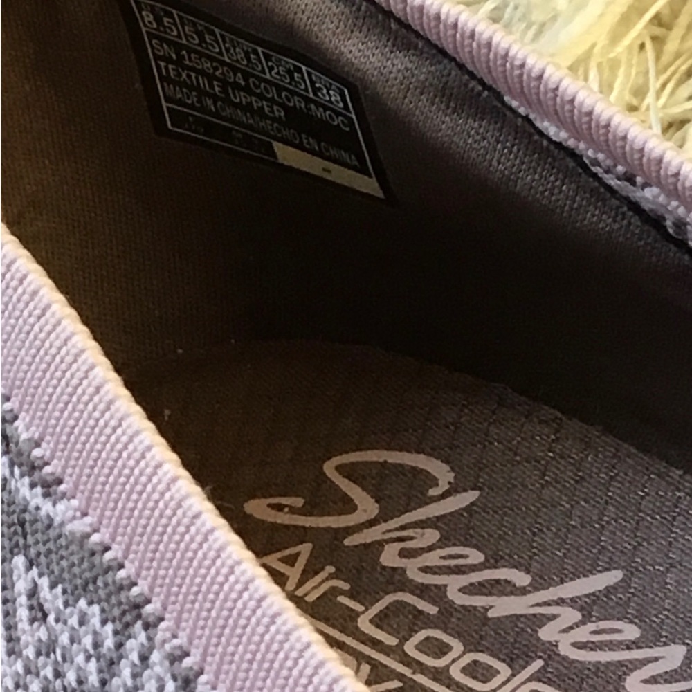 SKECHERS Womens size 8.5 CLEO SNIP KNIT VEGAN SKIMMERS SWEET CLASS MOCHA - Picture 4 of 4